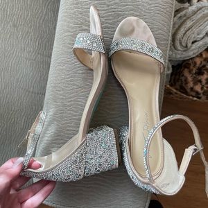 Betsey Johnson Mari Heels in Champagne
